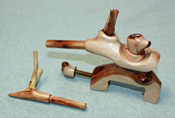 ヘラブナ釣り☆杜松工房希少杜松 万力☆杜松竿枕☆一点物147